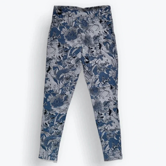 Teezher printed leggings. Size small. Blue floral - Picture 2 of 4